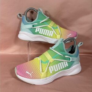 PUMA NWOT Rift Slip On Rainbow 195407-01 Kids 6.5C (CM 24.5) W's 8 Sneakers